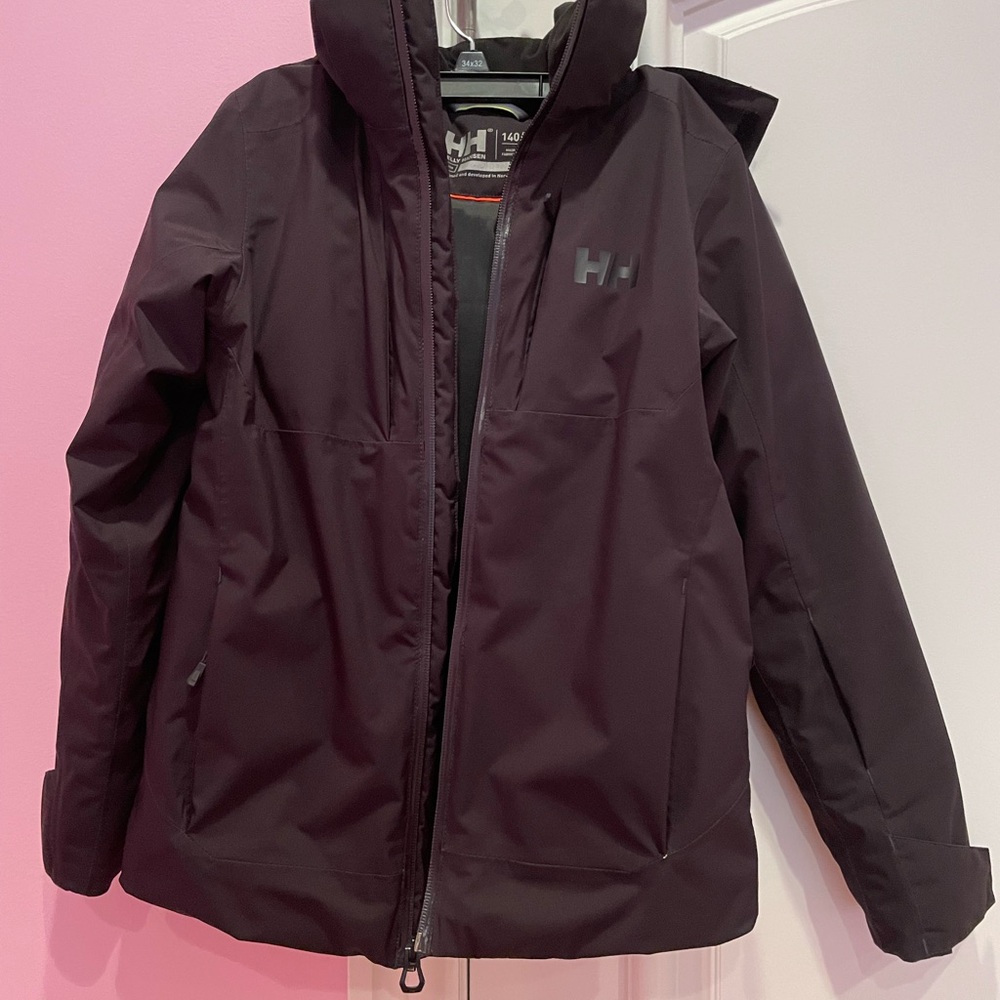 Helly Hansen Black Jacket: Junior Traverse Ski Jacket